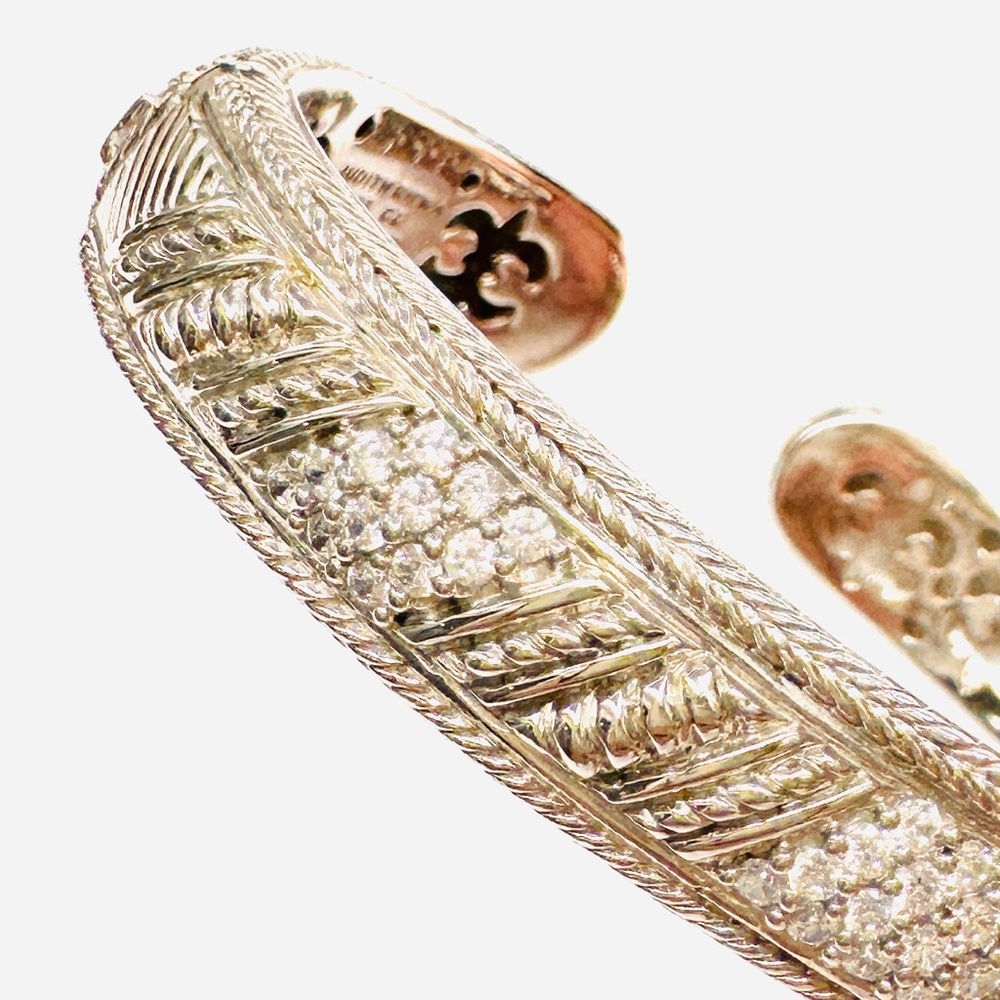 Judith Ripka Sterling Silver Bangle Bracelet